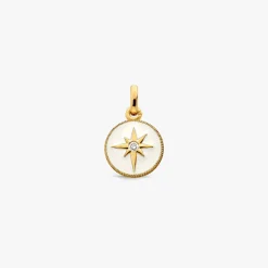 Hot Arthus Bertrand Pendentif Or Jaune & Diamant Etoile - Ivoire