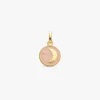 Outlet Arthus Bertrand Pendentif Or Jaune & Diamant Lune - Rose Poudré