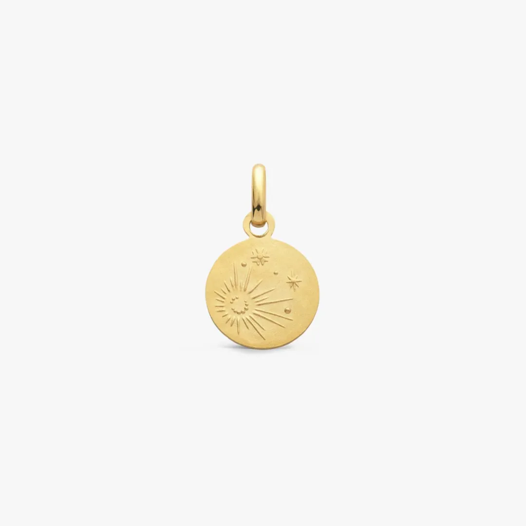 New Arthus Bertrand Pendentif Or Jaune & Diamant Lune - Ivoire
