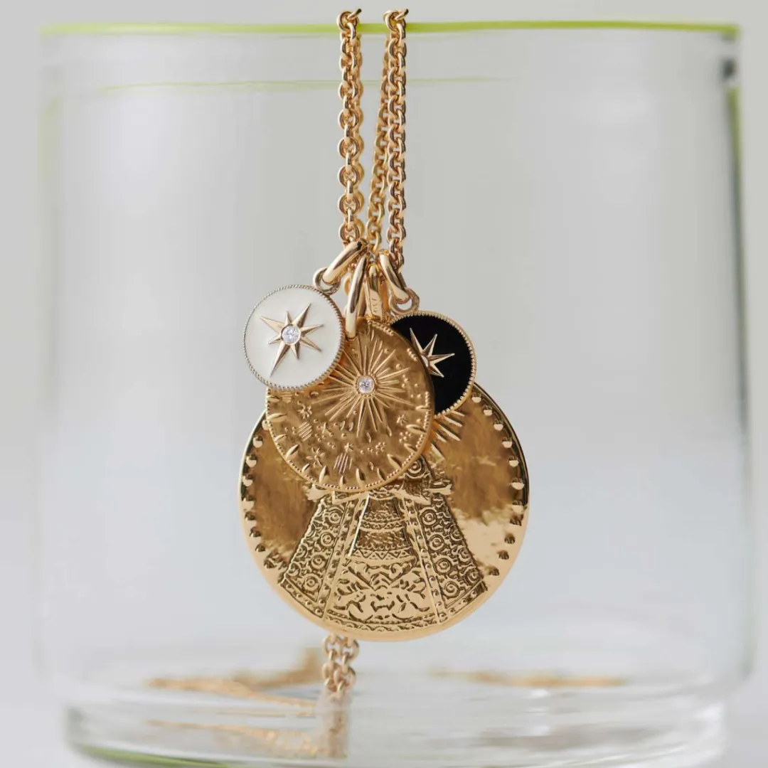 New Arthus Bertrand Pendentif Or Jaune & Diamant Etoile - Noir