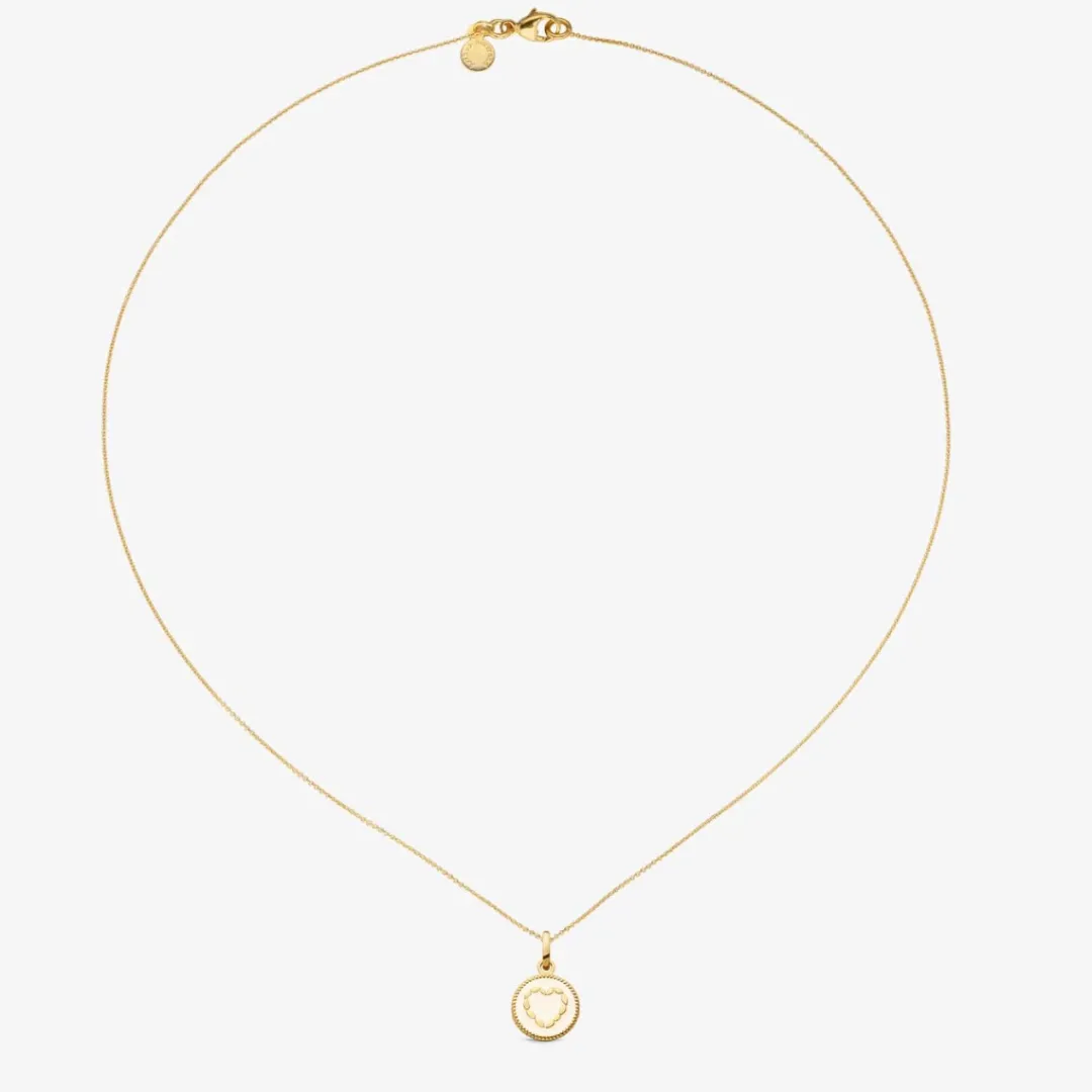 Online Arthus Bertrand Pendentif Or Jaune Cœur - Ivoire