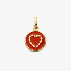Online Arthus Bertrand Pendentif Or Jaune Cœur - Rouge Empire