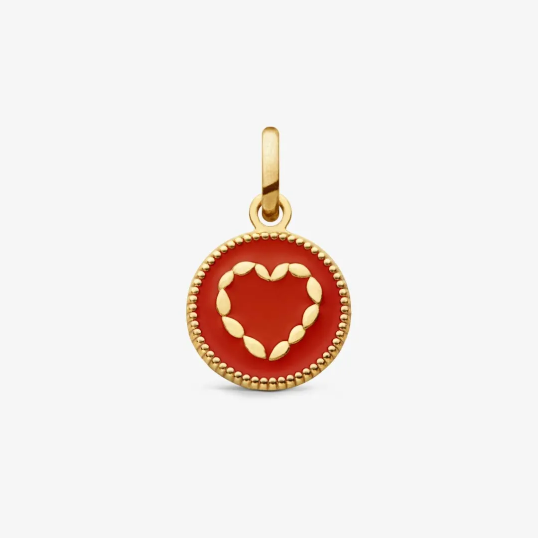 Online Arthus Bertrand Pendentif Or Jaune Cœur - Rouge Empire