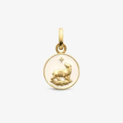 New Arthus Bertrand Pendentif Or Jaune Ours - Ivoire