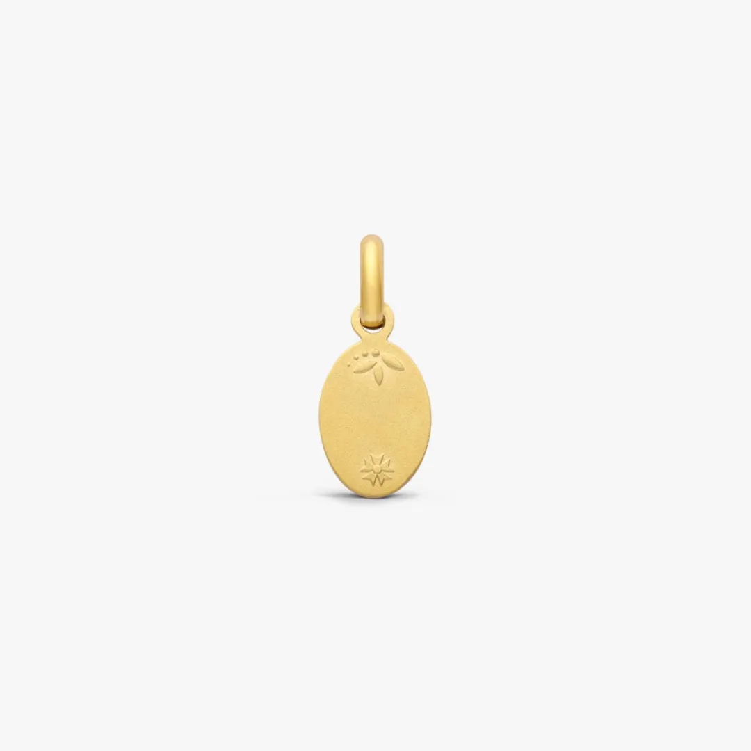 Hot Arthus Bertrand Pendentif Or Jaune Trèfle - Emeraude