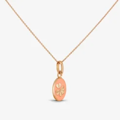 Online Arthus Bertrand Pendentif Or Rose Trèfle - Pêche