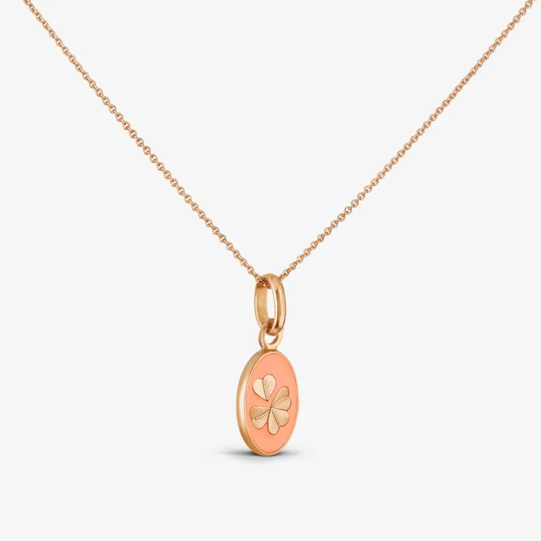Online Arthus Bertrand Pendentif Or Rose Trèfle - Pêche